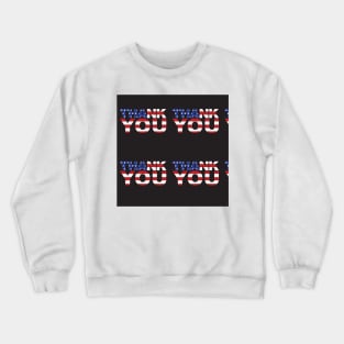 Thank You American Flag Crewneck Sweatshirt